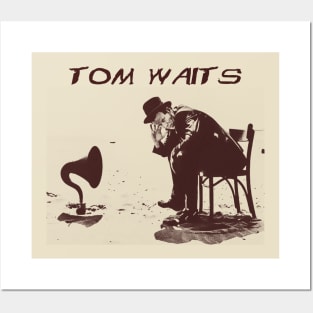 tom waits art visual Posters and Art